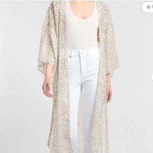 Express Cream and Black Patterned Kimono